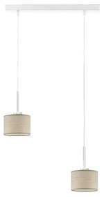 Lampa wisząca fornirowana na białym stelażu - Z7-T79