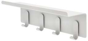Jasnoszary stalowy wieszak ścienny z półką 11,5 cm A-Hallway – Zone