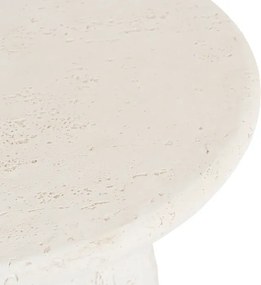 Stolik Kawowy REES 49 cm Krem/Beż Japandi