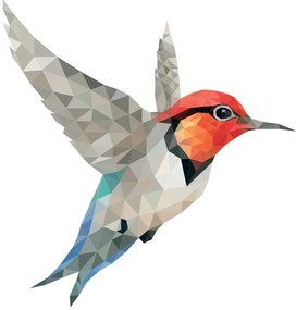 Naklejka Ambiance Origami Colibri