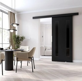 MINIO go for it, Drzwi przesuwne wewnętrzne CLEAN H 106 cm  w kolorze czarnym