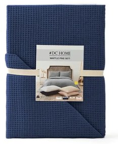 Ciemnoniebieska narzuta 200x220 cm Waffle – Mijolnir