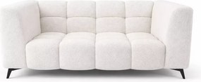 Sofa dwuosobowa Bella do salonu - nowoczesna tapicerowana kanapa z przeszyciami