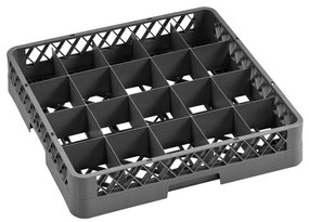 Kosz do zmywarki na szkło, 500 x 500 x 100 mm, 20 segmentów 90 x 110 mm