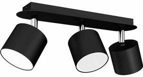 Lampa sufitowa DIXIE BLACK 3xGX53, potrójna, na listwie, kierunkowa, czarna