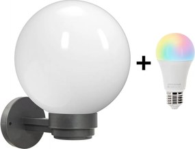 Brilagi - Kinkiet zewnętrzny LED RGBW HARBOR 1xE27/9W/230V IP33 antracyt/biały