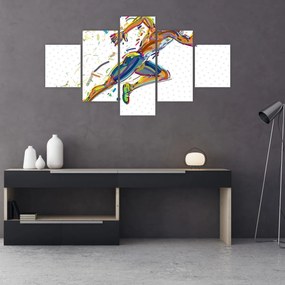 Obraz - Biegacz (125x70 cm)