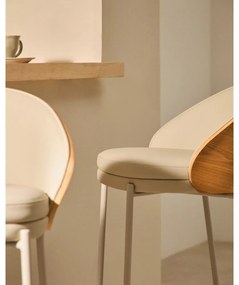 Beżowo-naturalny hoker (wysokość siedziska 77 cm) Eamy – Kave Home