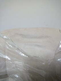 PROMOCJA Beżowe aksamitne krzesło do jadalni BORA II jakość