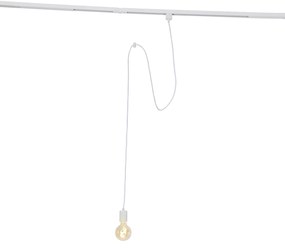 Lampa wisząca z zawieszeniem szynowym biała - Cavalux