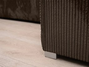 Rozkładana narożna sofa SMART COSARO ciemnobrązowa, dwustronna + 2 poduszki GRATIS