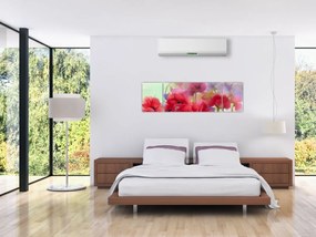 Obraz maków (170x50 cm)