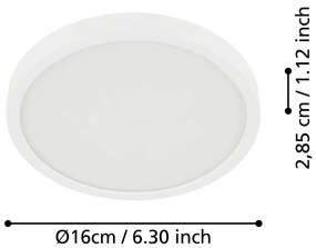 Biała lampa sufitowa LED FUEVA 5 – EGLO