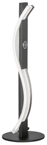 Czarna metalowa lampa stołowa LED ze ściemniaczem (wysokość 40,5 cm) Bridge – Fischer & Honsel