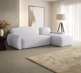 Jasnoszary narożnik tapicerowany z pojemnikiem T0-C62