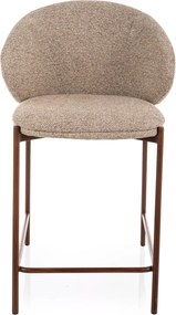 Stołek barowy KIOTO, orzech/beżowy