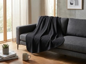 Koc fleece VELINA, czarny Rozmiar: 150 x 200 cm