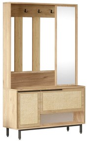 Wieszak z półką na buty Once Walnut and Oak