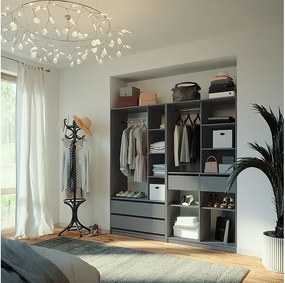 Szafa antracyt 200x50x200 elmo