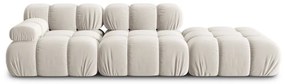 Beżowa aksamitna sofa modułowa 282 cm Bellis – Micadoni