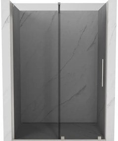 Mexen Velar drzwi prysznicowe rozsuwane 140 cm, grafit, nikiel szczotkowany - 871-140-000-41-97