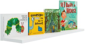 Biała młodzieżowa półka wisząca F9-L85