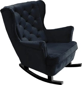 Fotel Relax z Tapicerowanym Siedzeniem i Podłokietnikami, Fotel TV 102x81x95cm Czarny_29863