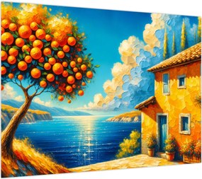 Obraz - Dom z pomarańczami II. (70x50 cm)