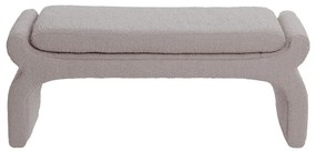 Beżowa ławka z materiału bouclé Nafya – Light &amp; Living