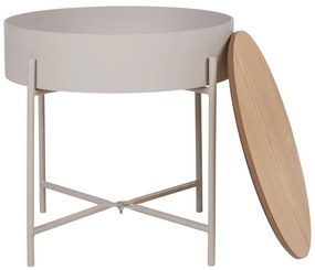 Metalowy okrągły stolik ø 40 cm Sisco – House Nordic