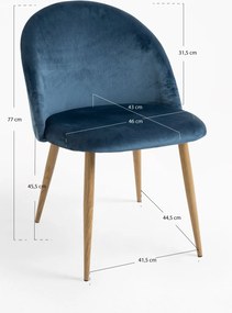 Silla Vint Terciopelo