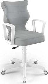 Krzesło obrotowe z podłokietnikami Norm White rozmiar 5 (146-176,5 cm)