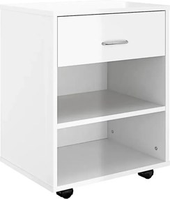 Biały kontenerek pod biurko połysk W1-R87
