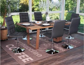 Krzesło do jadalni MCW-C41 (zestaw 6 sztuk),  szary