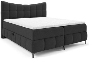 Czarne kontynentalne łóżko pikowane 5 rozmiarów C4-R82