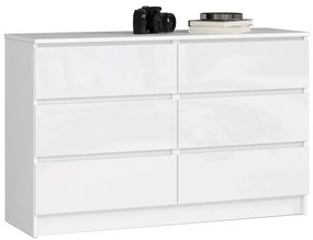 Biała komoda w połysku do salonu T4-S53