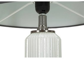 Szara lampa stołowa z tekstylnym kloszem (wysokość 57 cm) Bright – Mauro Ferretti