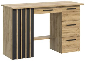 Biurko komputerowe w stylu loft z lamelami - Older