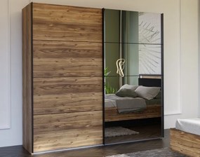 Przesuwna szafa ubraniowa z lustrem 220 cm Hayato 92411