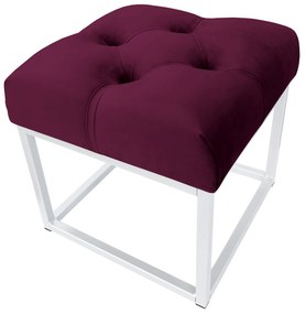 Pufa CHESTERFIELD LOFT ławka postawa biała MG02