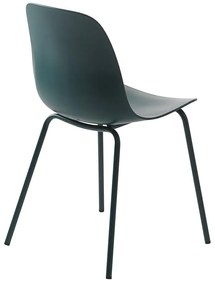 Turkusowe plastikowe krzesło Whitby – Unique Furniture