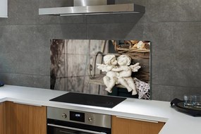 Szklany Panel Czuły Pocałunek Aniołów