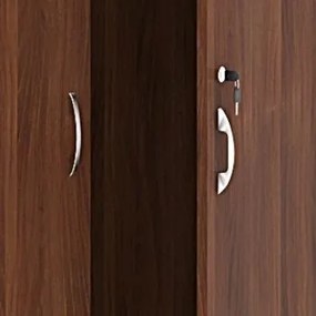 Szafa biurowa ARRISTO LUX, 800 x 400 x 1836 mm, orzech