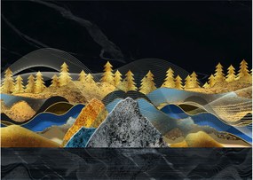 Obraz na szkle - Złote Góry (70x50 cm)