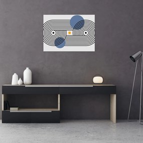 Obraz na szkle - Minimalistyczna abstrakcja N⁰3 (70x50 cm)