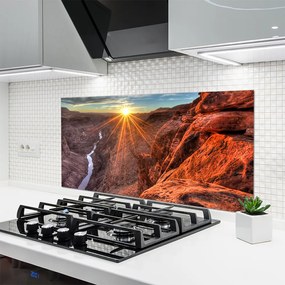 Panel Szklany Pustynny Żar Słońca