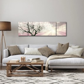 Obraz różowego drzewa (170x50 cm)