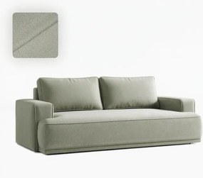 Sofa z Funkcją Spania CAMELIA Szara Boucle Nowoczesna