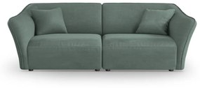 Turkusowa sofa z materiału bouclé 206 cm Tokyo – Cosmopolitan Design