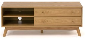 Szafka pod TV w dekorze dębu 130x50 cm Kensal – Woodman